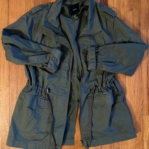 Forever 21 green utility jacket size small EUC